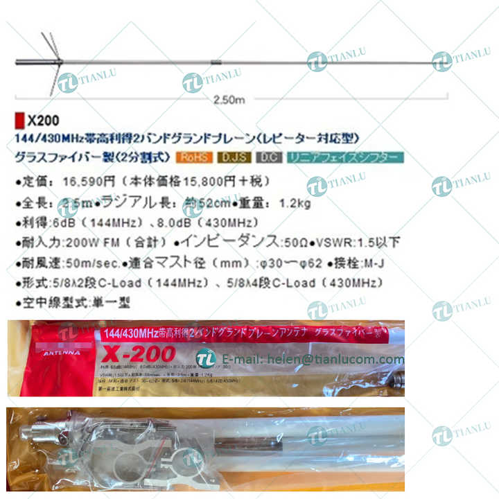144/430MHz Dual Band J-Pole USA カスタムメイド