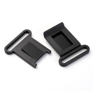 หัวเข็มขัดพลาสติกปรับได้ Jiuyuan ขนาด 52 มม. แบบ D-Ring อุปกรณ์เสริมสำหรับกระเป๋าเป้ สีดำล้วน - Product Image 3