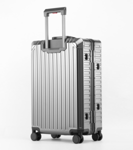 <strong>Original</strong> Customized Spinner 4 Wheels Trolley <strong>Luggage</strong> All Aluminum 24inch Metal Trolley Bags Carry-on Suitcase <strong>Travelling</strong> Case - Product Image 3