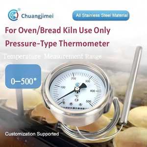 Thermomètre à cadran en acier inoxydable Y60 0-500 OEM personnalisable pour des mesures précises de température fours fours de cuisson <span class=keywords><strong>pain</strong></span> - Product Image 4