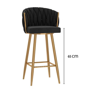 <span class=keywords><strong>Chaise</strong></span> <span class=keywords><strong>de</strong></span> <span class=keywords><strong>bar</strong></span> <span class=keywords><strong>de</strong></span> 65 cm avec un style luxueux et haut <span class=keywords><strong>de</strong></span> gamme, dossier, tabouret haut pour usage domestique - Product Image 5