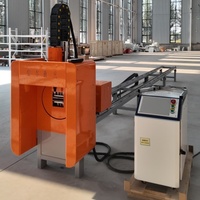 Machine de découpe laser de haute précision CNC, découpeuse laser à fibre mini automatique pour tubes carrés en métal, poinçonnage, HIWIN 4 axes, refroidissement par eau