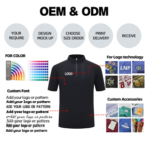<span class=keywords><strong>Polo</strong></span> con Colletto Rialzato Personalizzabile, T-shirt Traspirante e ad Asciugatura Rapida con Cerniera per Uso Quotidiano - Product Image 6