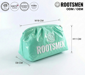 BSCI Factory Cute Lady Fluffy Storage Cosmetic Bag Zipper Closure Nylon H21xW10xD10cm Customizable Pattern Travel/Beach Use - Product Image 1