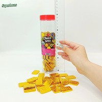 Chocolats sucrés multicolores en forme de bouteille cylindrique et de pièce de monnaie or, petits prix solides pour fêtes d'enfants, récompenses de classe et cadeaux festifs