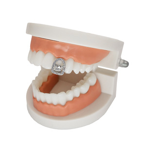 Bijoux de corps tendance Hip-Hop, grilles dentaires en laiton, bijoux de piercing raffinés pour le rap - Product Image 5
