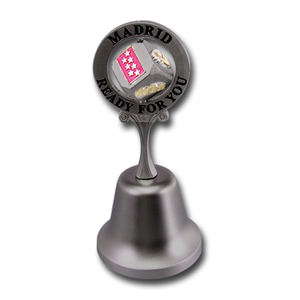 Campana de Mano Navideña Personalizada de Aleación de Zinc y Latón en 3D - Product Image 3