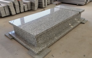 Белый гранитный надгробный памятник из Цзилиня — памятник в форме креста с индивидуальной гравировкой - Product Image 6