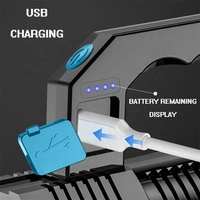 Lampe de poche LED Portable à quatre cellules, haute puissance, Rechargeable par USB, projecteur très lumineux, torche pour cyclisme, Camping, lumens