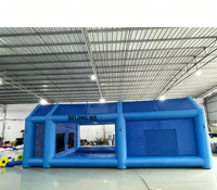 Cabine de peinture automobile gonflable portable, certifiée CE, système de chauffage et dimensions personnalisables, PVC Oxford