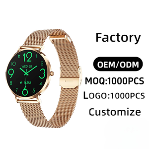 Reloj Inteligente <span class=keywords><strong>Super</strong></span> Delgado para Mujer 2026, Pantalla AMOLED de 1.19'', Monitor de Ritmo Cardíaco, Relojes Inteligentes Personalizados, Venta al Por Mayor Directa de Fábrica - Product Image 1