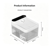 Nouvelle Fontaine à Eau Intelligente Électrique pour Animaux de Compagnie, Distributeur Automatique à Capteur de Mouvement pour Chats et Chiens, Séparation Nettoyage et Déchets, Chauffage