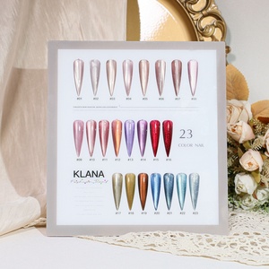 KLANA Cat Eye Gel <b>Nail</b> Art 23 Colors Gel <b>Nail</b> Polish Set Non Toxic Magnetic Uv <b>Nail</b> Polish Custom Supplies - Product Image 3