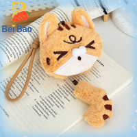 Nouvelle Tendance : Peluches Porte-clés, Peluche Visage de Tigre avec Queue Amovible, Jouets Brodés pour Breloques de Sac en Gros