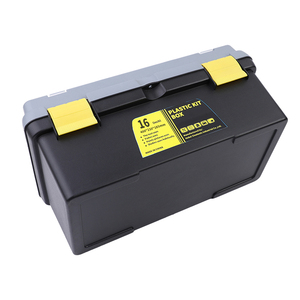 Boîte à outils en plastique robuste de 16 pouces, grande capacité, multi-niveaux, portable, pour l'organisation de la quincaillerie, de l'atelier et du garage - Product Image 3