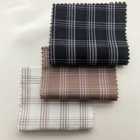 Tissu Popeline Teint en Fil 100% Coton Biologique Respirant pour Vêtements, Jupes, Robes et Textiles de Maison