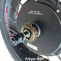 QSMOTOR Roue de moteur de moyeu de vélo électrique 20 pouces x 4.0, pneu large, 72V 5000W QS205 V3 50H 3.5T, déport de 150/170/190 mm, pneu de route, avec 1/7S