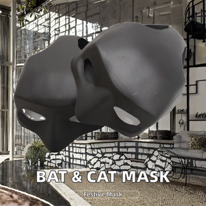 Masque de chauve-souris et de chat en PVC pour animaux de compagnie, accessoires pour animaux de compagnie pour Halloween - Product Image 3