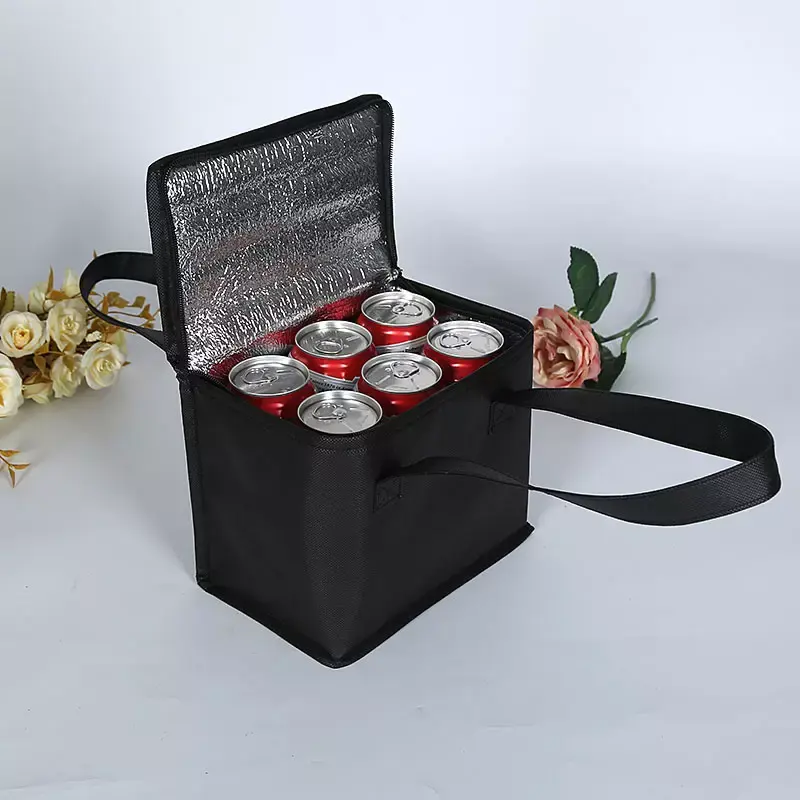कस्टम डिजाइन अछूता कूलर बैग गैर बुना आउटडोर खाद्य वितरण कूलर बैग
