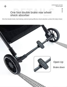 Poussette de voyage et bagage compact léger avec poignée réversible, poussette-chauffe-bébé pour nouveau-né - Product Image 6