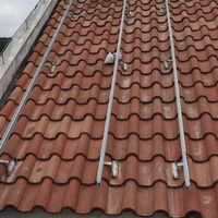 Kit de structure de montage de panneaux solaires en céramique réglable SOEASY pour toit incliné, support de module photovoltaïque