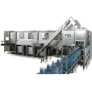 Best Selling Fully Automatic 1500bph 5 Gallon Pet Plastic Bottle Drinking Water Filling Machine Production Line