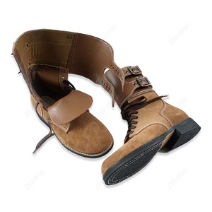 Ww2 American stivali in pelle taglio medio Coyote marrone caviglia tattica in acciaio deserto punta da combattimento scarpe lunghe da trekking per uomo - Product Image 3