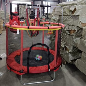 <span class=keywords><strong>Trampoline</strong></span> <span class=keywords><strong>pour</strong></span> enfants à usage domestique, lit <span class=keywords><strong>de</strong></span> saut <span class=keywords><strong>pour</strong></span> enfants et adultes, 150 cm, filet <span class=keywords><strong>de</strong></span> sécurité, jouet familial avec barre simple/anneaux/<span class=keywords><strong>sac</strong></span> <span class=keywords><strong>de</strong></span> <span class=keywords><strong>sable</strong></span> - Product Image 6