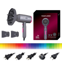 Sèche-cheveux professionnel MAC Pro+ ionique, moteur haute vitesse DC 110 000 tr/min, bouton de refroidissement multi-vitesses, 220-240V EU, sèche-cheveux de salon