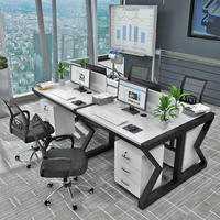 Bureau d'ordinateur en forme de L personnalisé, mobilier de bureau, mobilier de bureau à 90 degrés