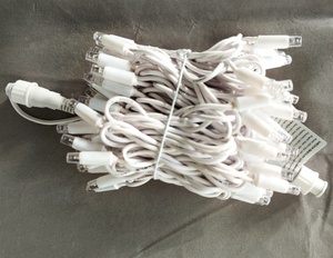 IP65 không thấm nước ngoài trời trang trí ấm trắng + trắng nhấp nháy dẫn cao su Đèn chuỗi giáng sinh kỳ nghỉ bên đám cưới - Product Image 3