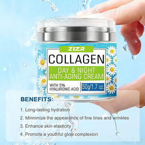 Fábrica de Cuidado de la Piel ODM, Proveedor y Fabricante de Productos para el Cuidado de la Piel, Crema Facial Vegana con Colágeno y Ácido Hialurónico, Nutritiva, Reafirmante y Antienvejecimiento - Product Image 5