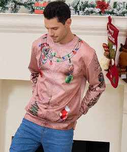 Sweatshirts à manches longues pour hommes, drôles et moches, pour fête <span class=keywords><strong>de</strong></span> Noël, avec <span class=keywords><strong>t</strong></span>-shirts graphiques 3D - Product Image 2