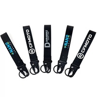 Porte-clés de voiture personnalisé avec lanière en polyester durable à crochet d'aigle, porte-clés de moto