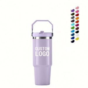 Vaso Térmico Personalizado de 30 oz a Precio Económico, Taza de Café de Acero Inoxidable de Doble Pared con Aislamiento al Vacío, Vaso de Viaje para Auto de 30 oz con Asa y Tapa - Product Image 4