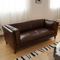 Canapé Chaise Longue en Cuir de Luxe Rétro Industriel Antique avec Fonction Rafraîchissante, Design Moteur d'Avion, pour Chambre, Salle à Manger, Hôtel