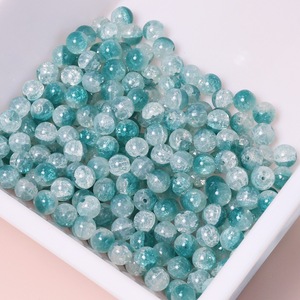 Perline in Vetro Colorato Artigianale Effetto Ghiaccio Tricolore da 10mm, Accessori per Gioielli Fai-da-Te, Materiali per Bracciali e Collane - Product Image 6