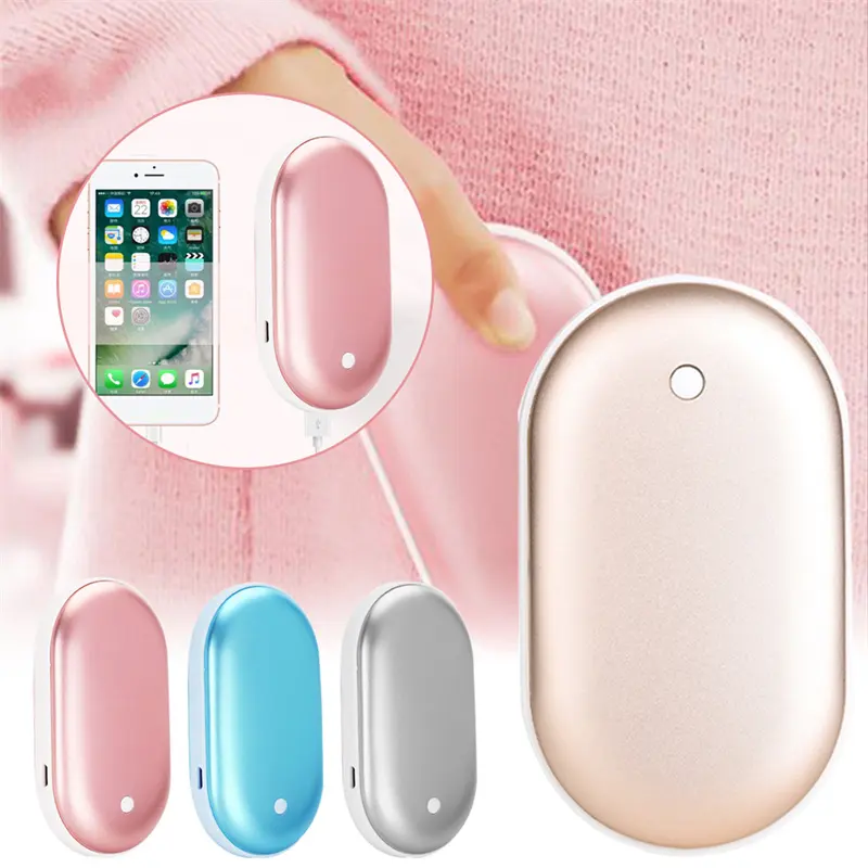 NEWYUES High Quality Cheap Price USB Rechargeable Hand Warmer Reusable Electric Hand warmer With Mobile Power Bank