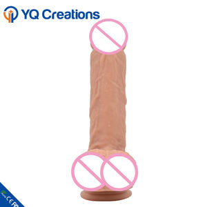 Dildo de <span class=keywords><strong>silicone</strong></span> macio de 7.2 polegadas, de borracha, pênis com ventosa forte, brinquedo sexual adulto para mulheres, imperdível - Product Image 4