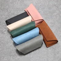 Étui à lunettes souple uni, fait main, sac de rangement pour lunettes