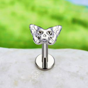 <span class=keywords><strong>Piercing</strong></span> corporel en Titane G23, motif Tête <span class=keywords><strong>de</strong></span> Lion, Crâne et Aile, avec filetage interne, pour lèvre, cartilage d'oreille, labret, <span class=keywords><strong>langue</strong></span> et hélix - Product Image 5