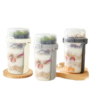 Boîte <span class=keywords><strong>de</strong></span> conservation alimentaire portable et durable Everich, double couche, avec couvercle en plastique, simple, pour petit-déjeuner, fruits, collations, étanche et anti-fuite - Product Image 1