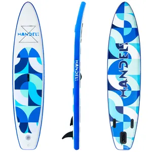 HANDELI Popular Design Durable 11ft Inflatable SUP Surf Paddle Yoga Board cheap top quality stand up paddle boards manufacturer