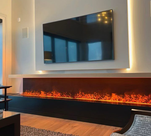 Caminetto Elettrico Multifunzione 3D con Nebulizzazione d'Acqua 2026, Caminetto ad Atomizzazione con Telecomando e Pulsanti Touch - Product Image 1