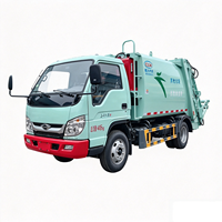 Camion compacteur de déchets neuf de 6 m³ 4x2 à chargement arrière, compacteur hydraulique de déchets, camion de transport de déchets municipaux à vendre