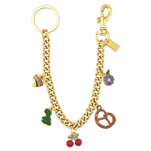Breloques de sac populaires : Chaînes suspendues cerise, accessoires de sac à main pour femme, motifs dinosaure et biscuit, chaîne de sac bandoulière - Product Image 6