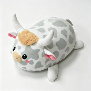 Peluche de vaca personalizado, Almohada de vaca de peluche, Peluche de vaca con manchas, Juguete de vaca adorable, Peluche de vaca lechera - Product Image 2