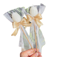 Lilin Seni Lilin Kedelai Aman & Tidak Beracun Beraroma Tulip untuk Natal, Hari Guru, Thanksgiving, Ulang Tahun, Suvenir, Suasana Nyaman, Tanpa Asap