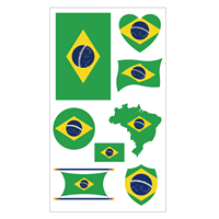 Tatouages temporaires du drapeau national du Maroc, drapeau du monde, kit de tatouages temporaires améliorés pour les fans de sport