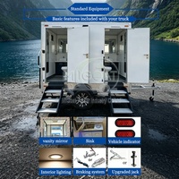 Remorque WC portable de haute qualité, 2 postes, boîtier blanc avec lavabo, pour événements extérieurs, construction et location